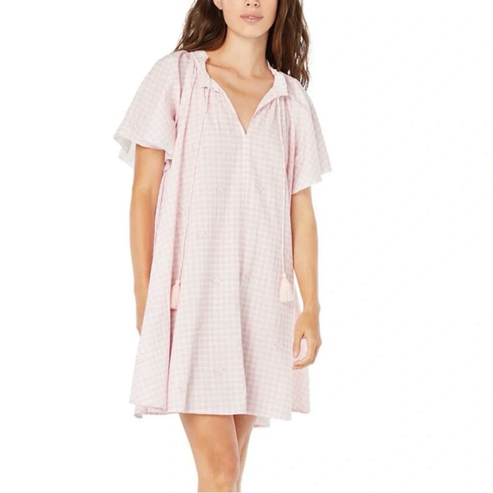 Roller Rabbit Hathi Gingham Temmy Dress in Pink
